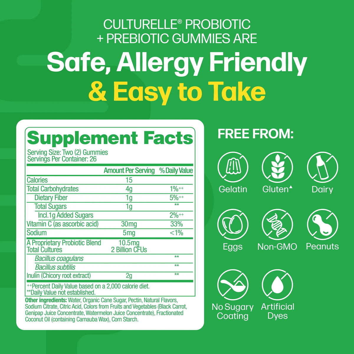 Culturelle® Probiotic + Prebiotic Gummies
