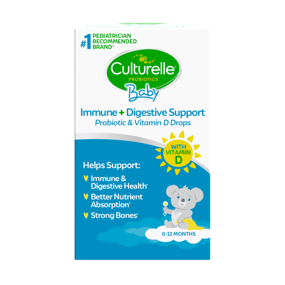 Culturelle® Baby Immune + Digestive Support Probiotic & Vitamin D Drops