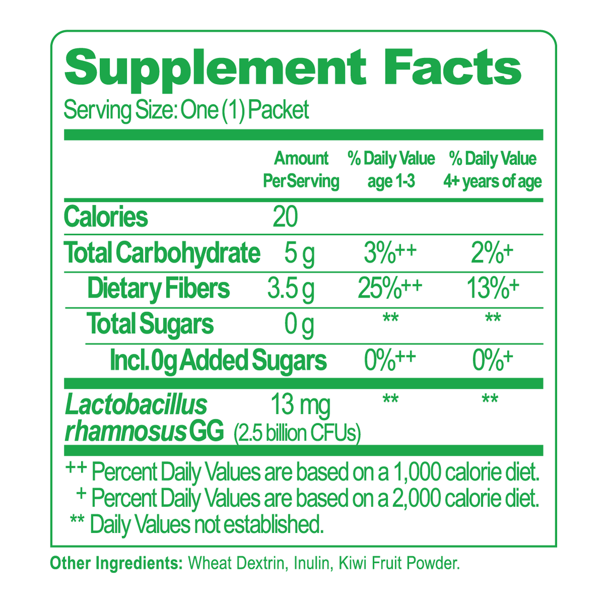 Culturelle® Kids Probiotic + Fiber Packets