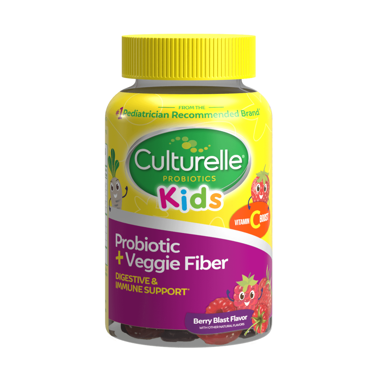 Culturelle® Kids Probiotic + Veggie Fiber Gummies